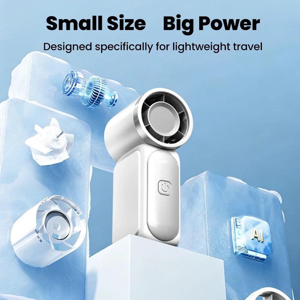 Portable Handheld Digital Mini Fan