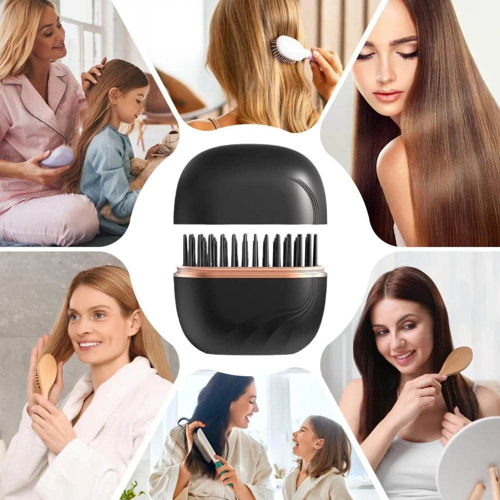 Portable Cordless Hair Straightener Brush