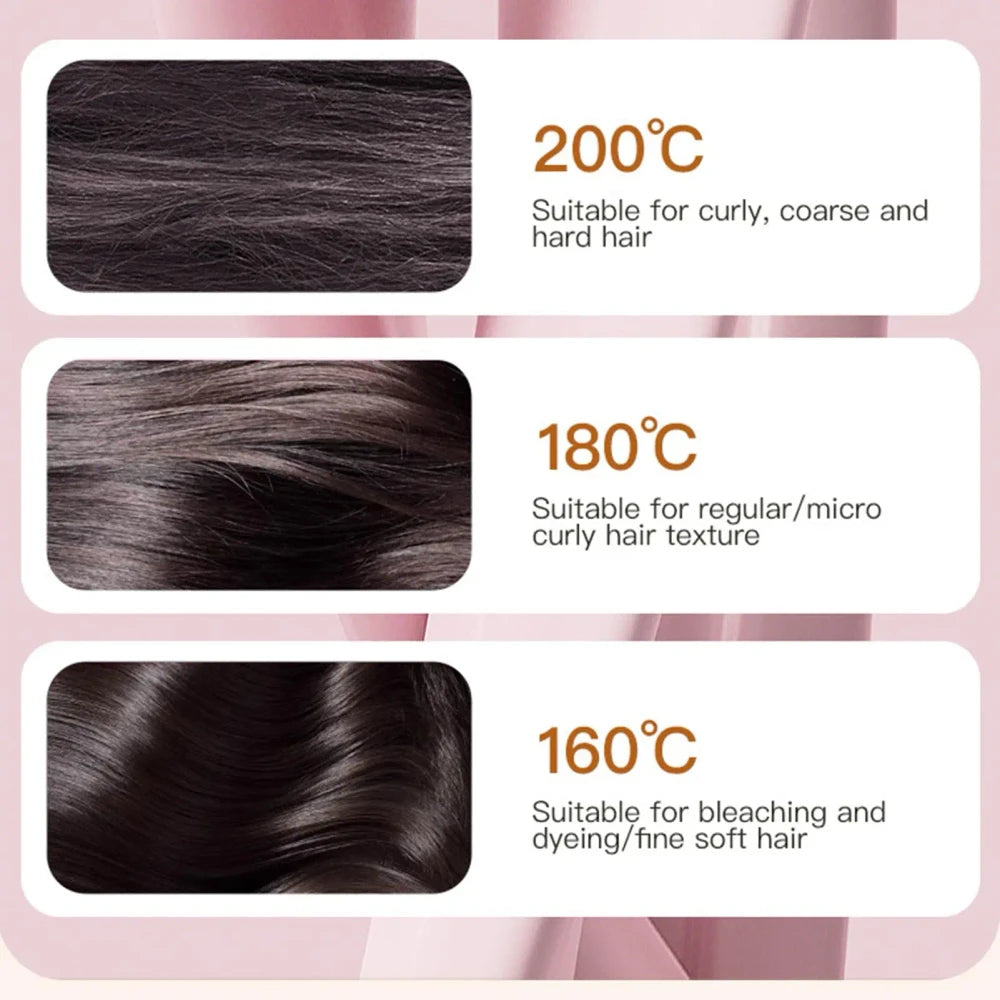 Portable Cordless Hair Straightener Brush