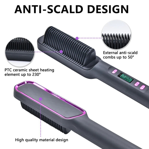 Multifunctional Ion Hair Straightening Comb