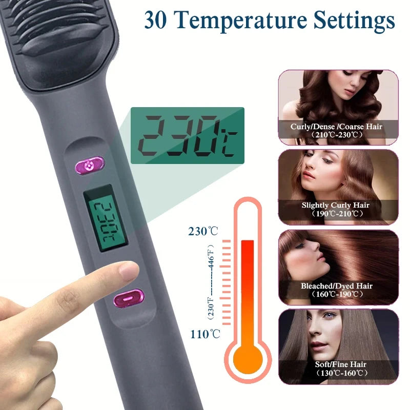 Multifunctional Ion Hair Straightening Comb