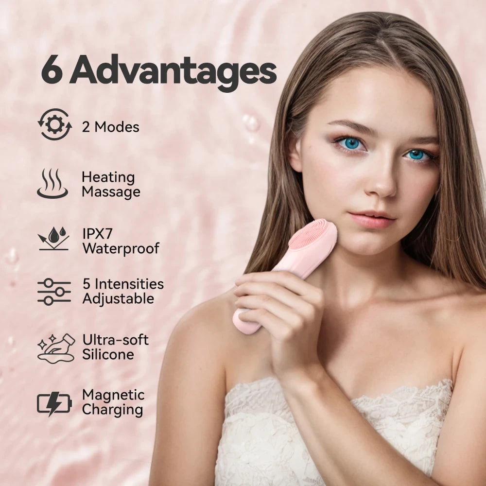 Sonic Waterproof Facial Cleansing Brush